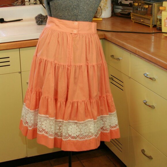 Vintage Square Dancing Skirt and Top Set Western Women's Country Outfit - Picture 6 of 11